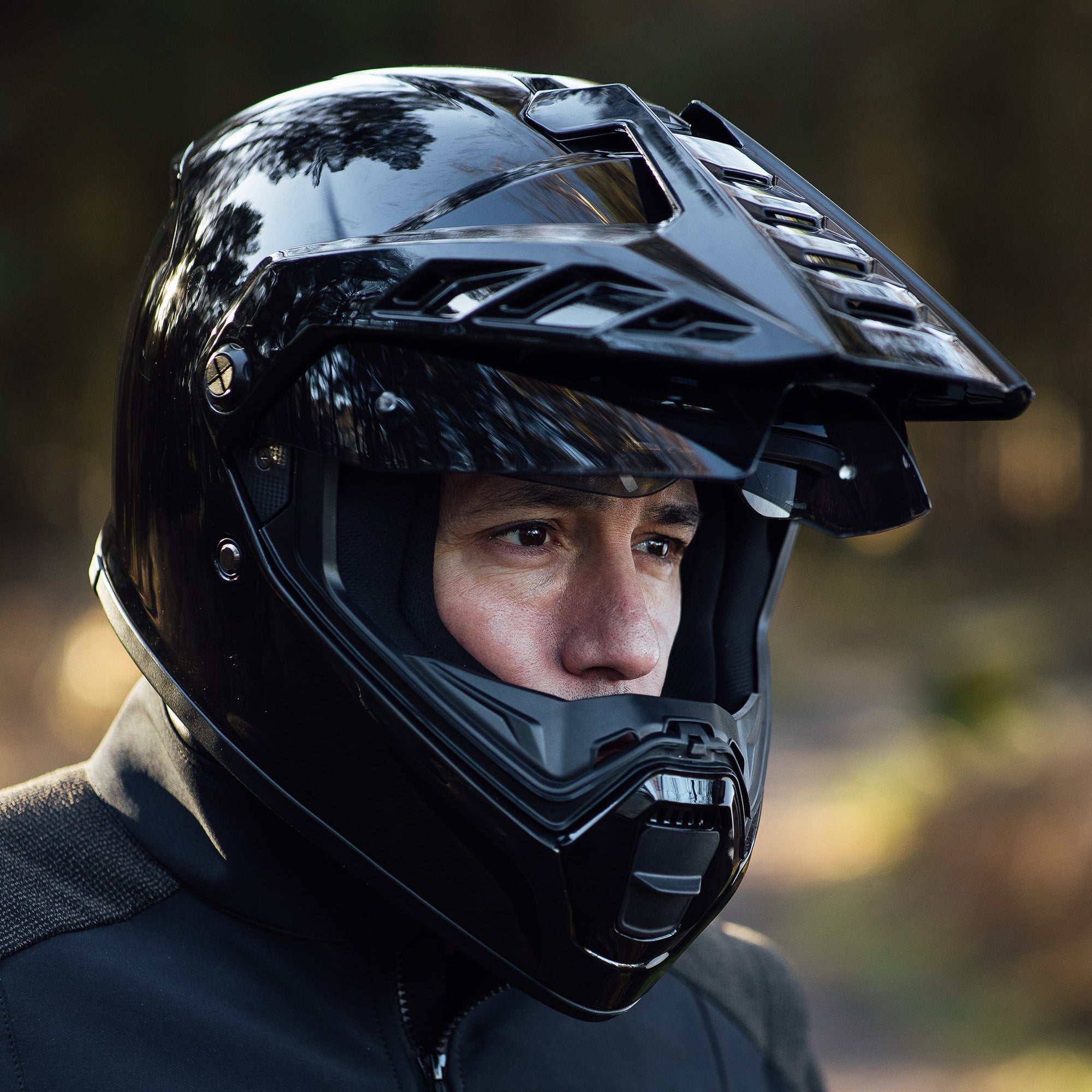 Torres Adventure Full Face Helmet - Gloss Black