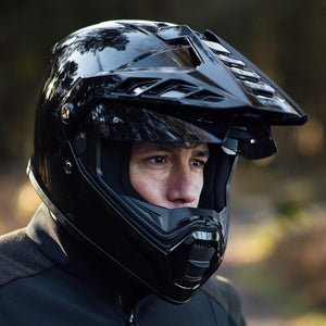 Torres Adventure Full Face Helmet - Gloss Black