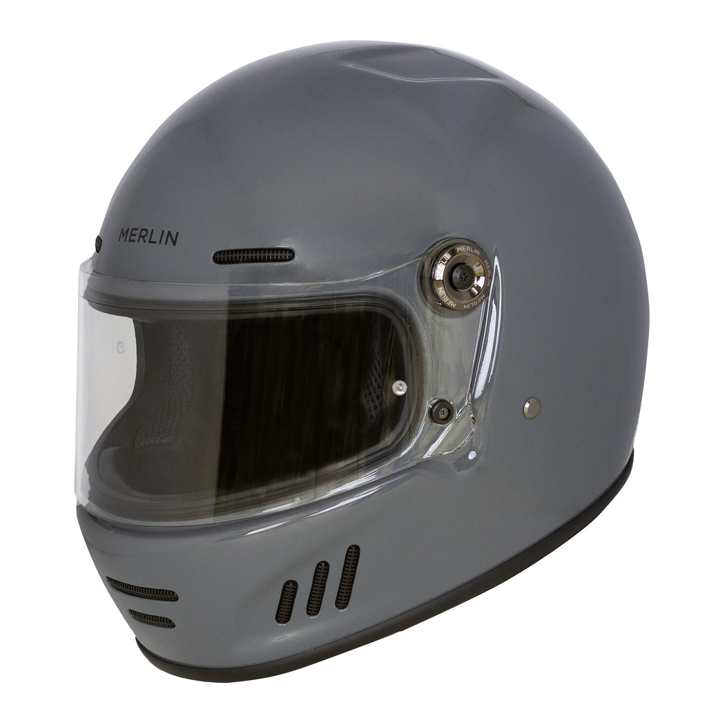 british made motorcycle helmets Daytona Retro Full Face Helmet: Vintage Style - Captain America Stealth ring retention system Visor British Made Motorcycle Helmets