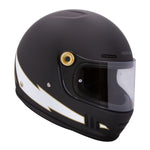 Load image into Gallery viewer, Revival Vintage Full Face Helmet - Flash Matt Black
