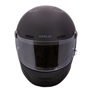Revival Vintage Full Face Helmet - Matt Black