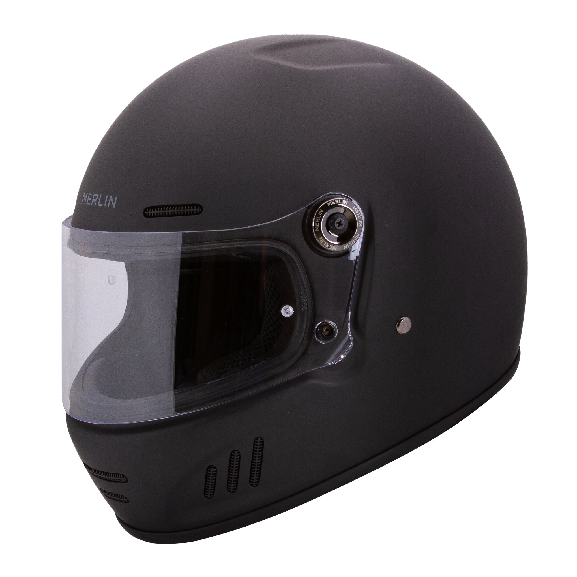Revival Vintage Full Face Helmet - Matt Black