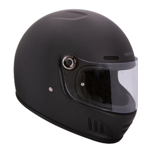 Revival Vintage Full Face Helmet - Matt Black
