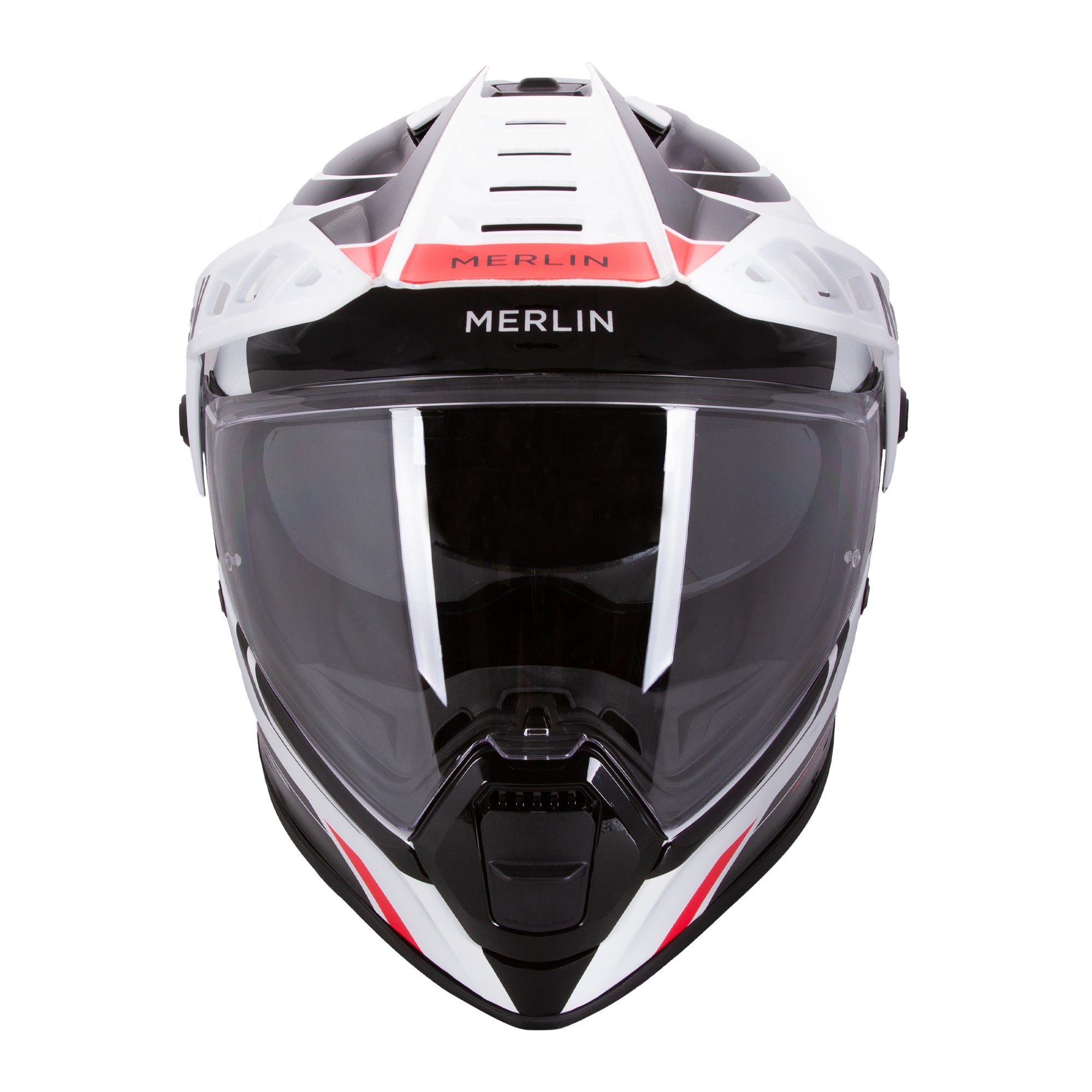 Torres Adventure Full Face Helmet - Block White Red