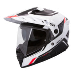 Load image into Gallery viewer, Torres Adventure Full Face Helmet - Block White Red
