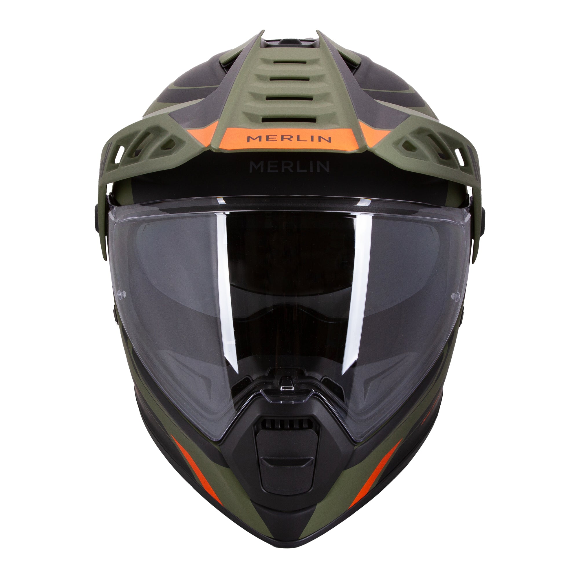 Torres Adventure Full Face Helmet - Block Matt Green