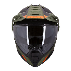 Torres Adventure Full Face Helmet - Block Matt Green