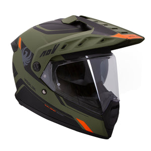 Torres Adventure Full Face Helmet - Block Matt Green
