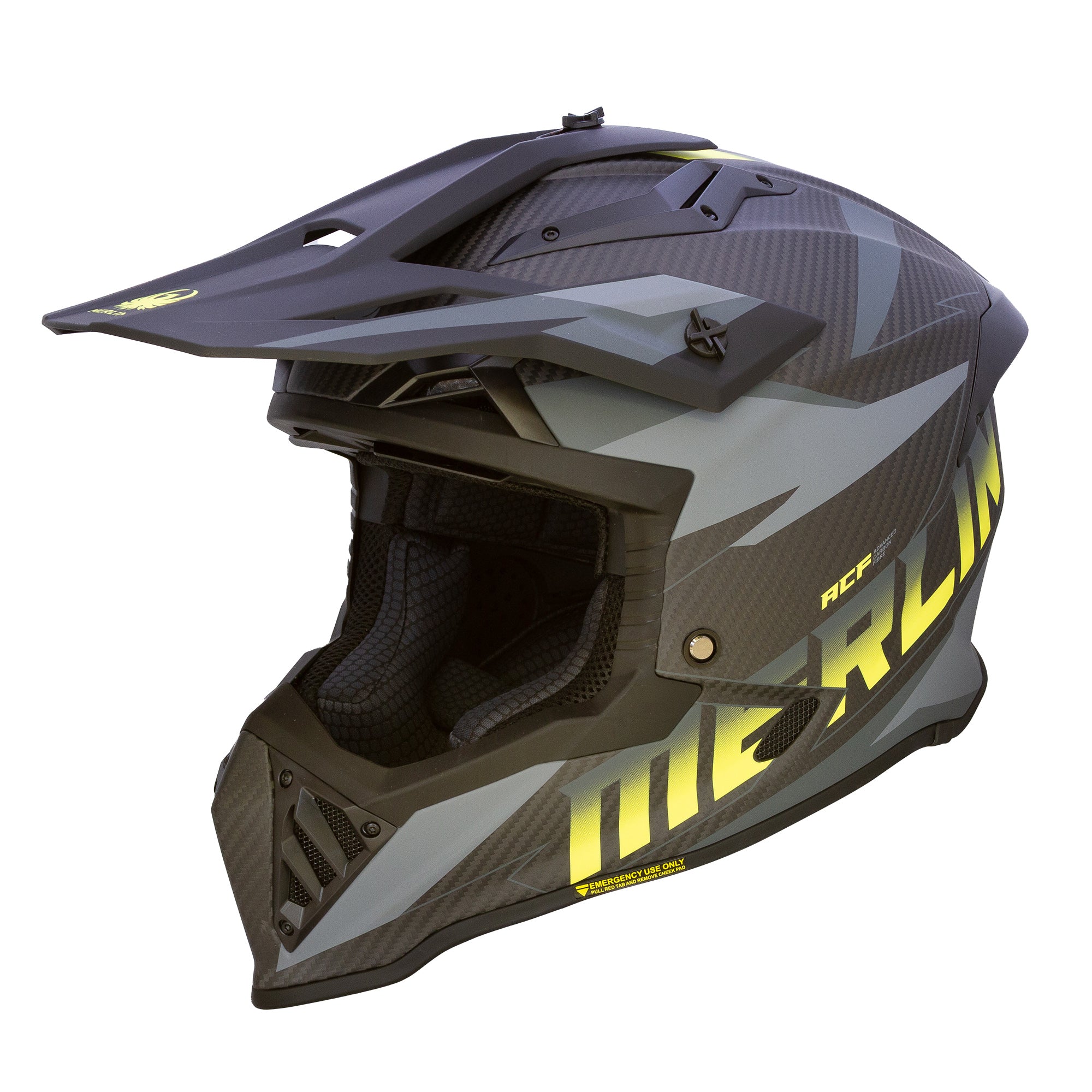 Merlin Recon Enduro Full Face Helmet - Matt Carbon – Merlin Motorcycle