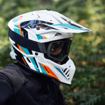 Load image into Gallery viewer, Recon Enduro Full Face Helmet - Gravel White
