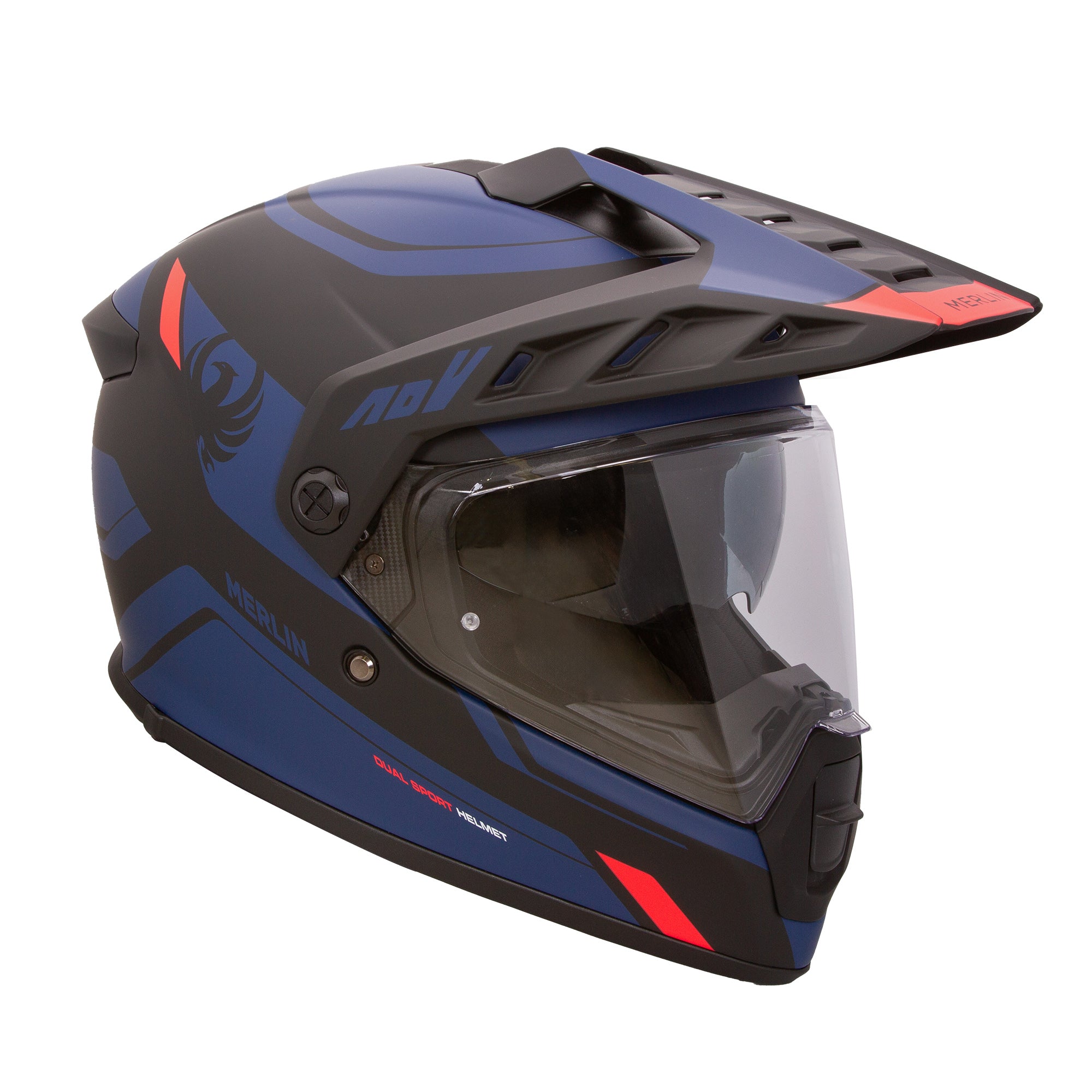 dual sport motorcycle helmets blue Torres Adventure Full Face Helmet