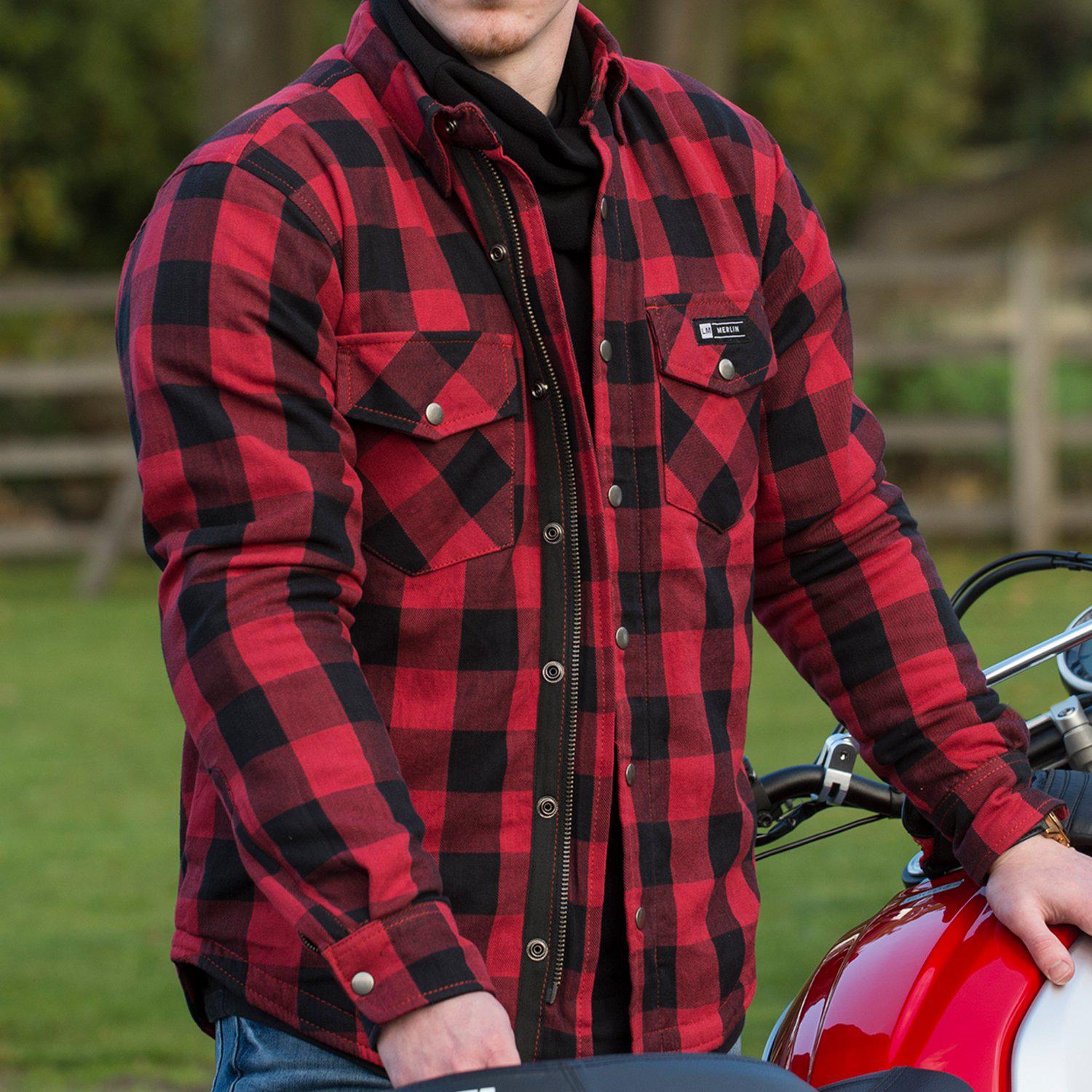 Motorcycle shirt for men Aramid lined with protectors - Aramid 280 g/m2 con - armoured (EN 1621-1) - Motorcycle Jacket Summer - Texpeed - Red - 10XL Motorcycle shirt for men Aramid lined with protectors - Aramid 280 g/m2 con - armoured (EN 1621-1) - Motorcycle Jacket Summer - Texpeed - Red - 10XL