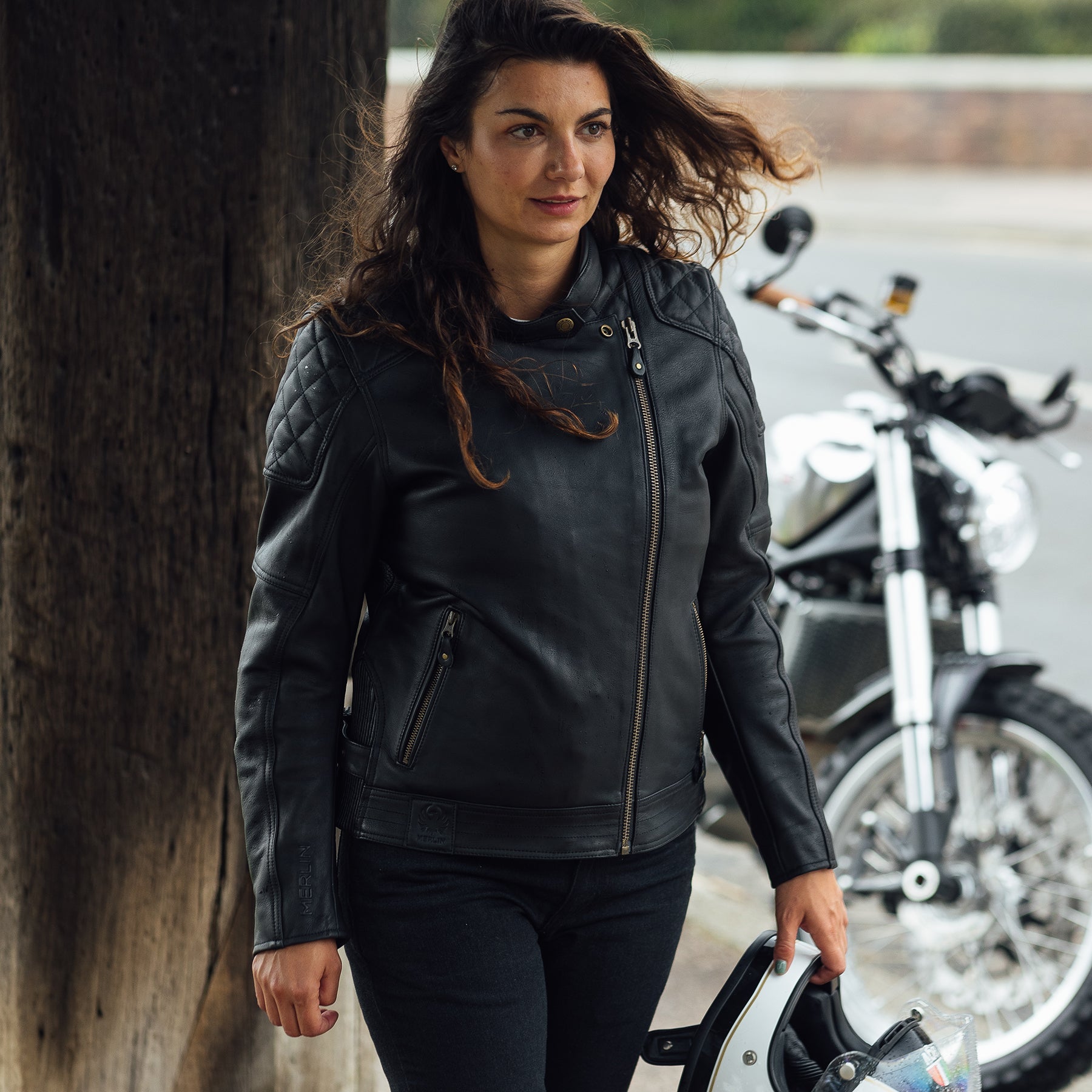 Bristol D3O® Ladies Leather Jacket