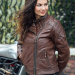 Load image into Gallery viewer, Bristol D3O® Ladies Leather Jacket
