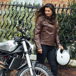 Load image into Gallery viewer, Bristol D3O® Ladies Leather Jacket
