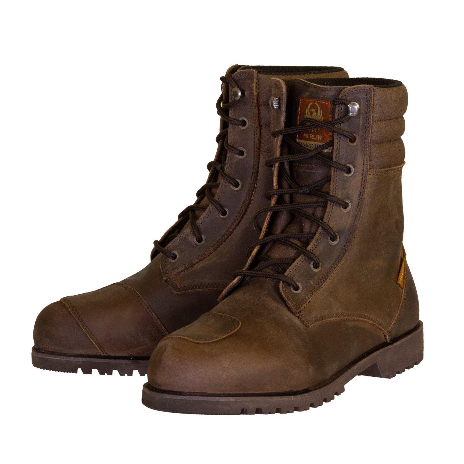 Drax Waterproof Boot-Boots-Merlin-Dark Brown-7-Merlin Bike Gear