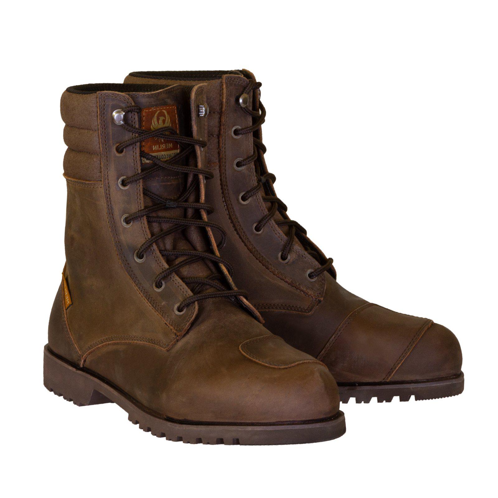 Drax Waterproof Boot-Boots-Merlin-Dark Brown-7-Merlin Bike Gear