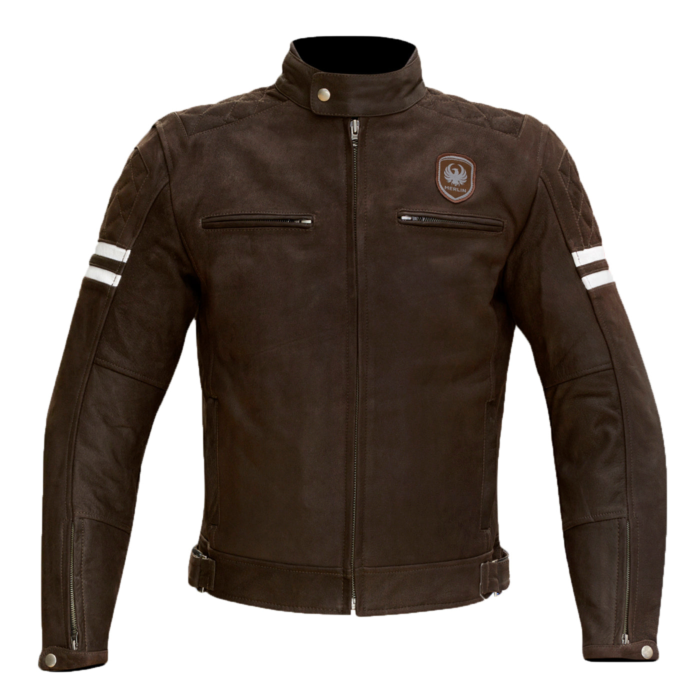 Hixon Leather Jacket-leather-Merlin-Brown-38-Merlin Bike Gear