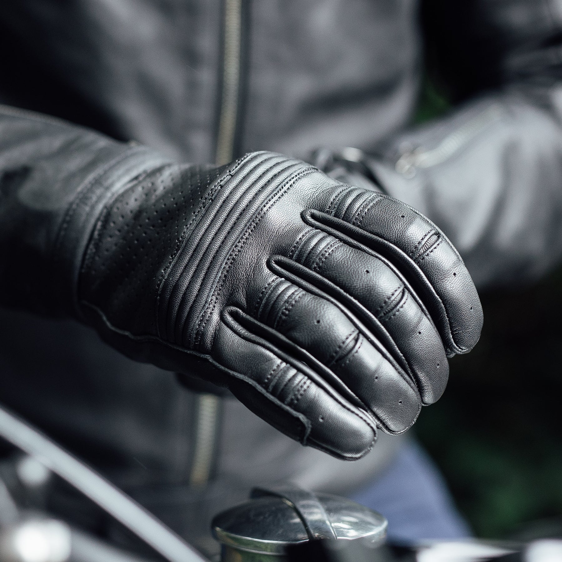 Leigh D3O Heritage Leather Motorcycle Glove Merlin Bike Gear Merlin Motorcycle Clothing
