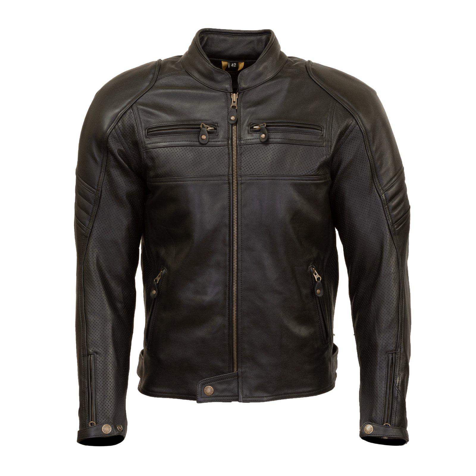 Odell Leather Jacket-leather-Merlin-Black-38-Merlin Bike Gear