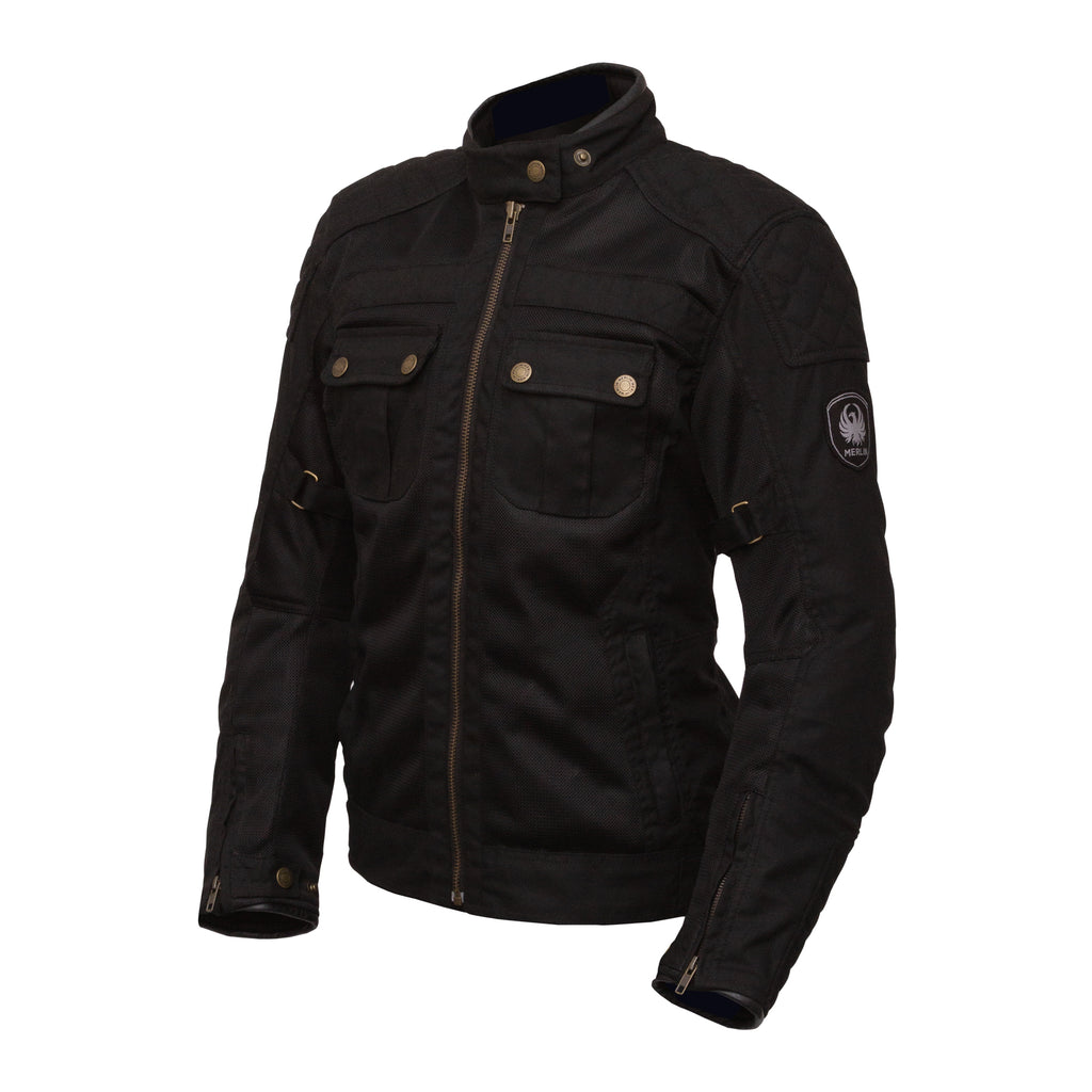 Giacca moto pelle UOMO Merlin Derrington marrone Merlin Bike Gear, vendita  online accessori moto, valige alluminio per moto bmw