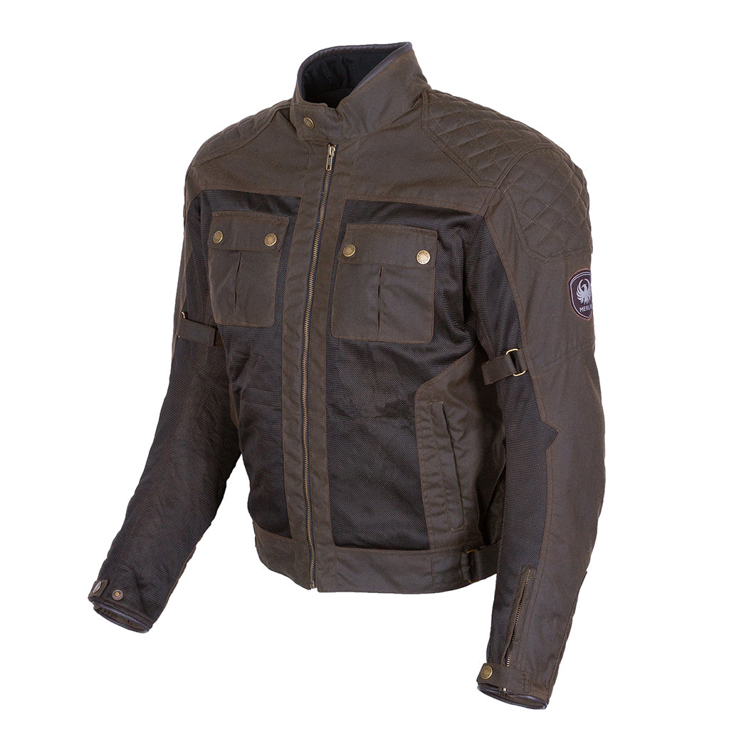 Merlin waxed cotton deals motorcycle jacket