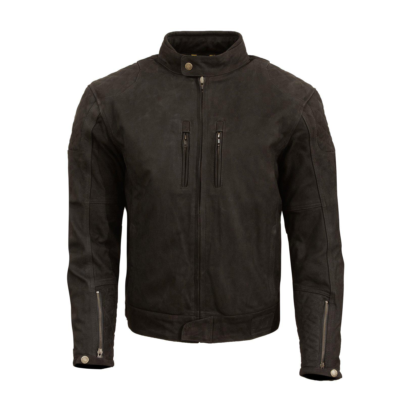 Stockton Leather Jacket-leather-Merlin-Black-38-Merlin Bike Gear