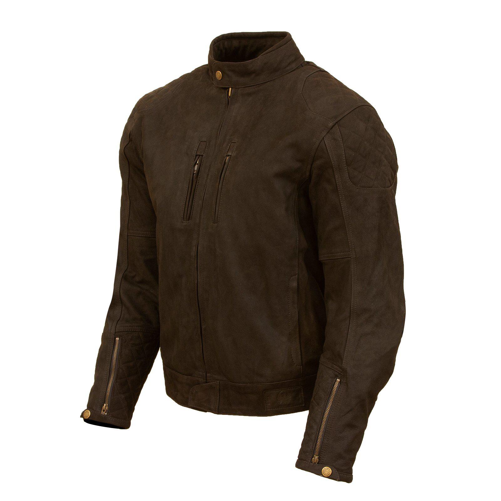 Stockton Leather Jacket-leather-Merlin-Brown-38-Merlin Bike Gear