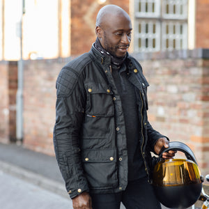 Tewkesbury D3O Cotec Waxed Cotton Motorcycle Jacket Merlin Bike Gear Merlin Motorcycle Clothing
